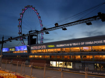 Singapur 2017 Werbeszenografische Projektionen