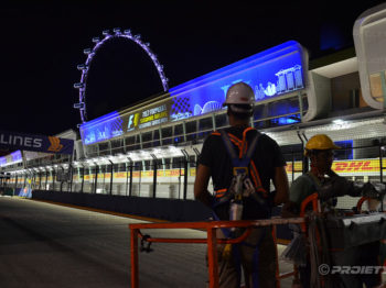 Singapur 2017 Werbeszenografische Projektionen