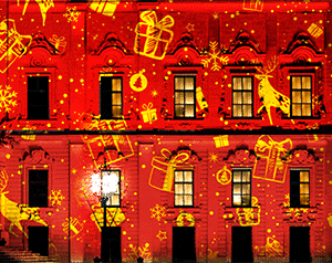 dynamische Weihnachtseffekte für Projektoren