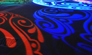 Proiezioni decorative a pavimento