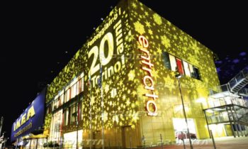 Weihnachtsprojektionen für Einkaufszentren - Ikea Arredamenti