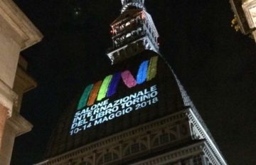 Turin Buchmesse-Projektion des offiziellen Logos