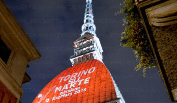 Projektion auf dem Mole Antonelliana