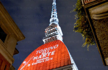 Projektion auf dem Mole Antonelliana