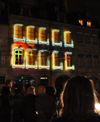 Videomapping-veranstaltung Victor Hugo