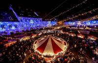 Weihnachtsprojektoren in Sibiu