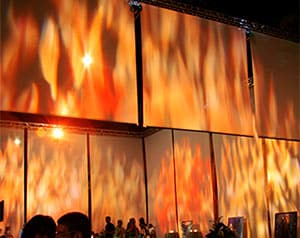Proiezione effetto fuoco
