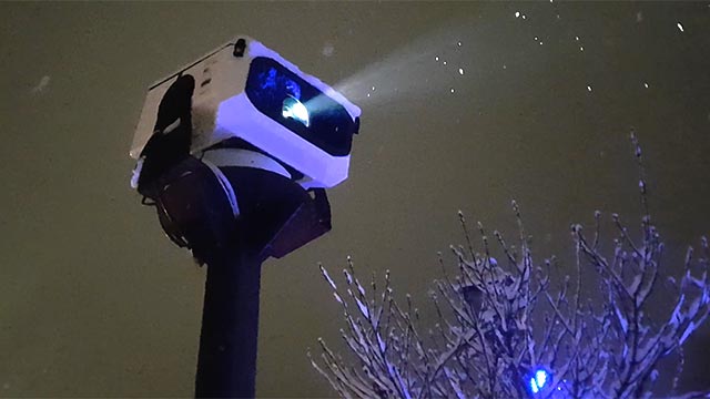 Gusci da esterno per video proiezioni