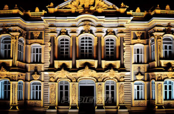 Kartierte architektonische Projektion