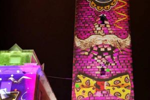 Video mapping di carnevale