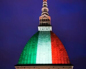 Proiezione sulla Mole di Torino