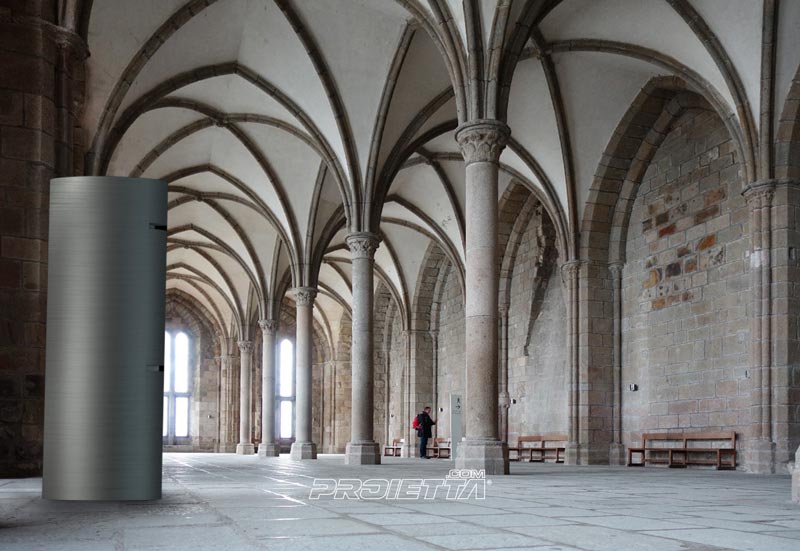 Innen-Totem - Projektionen in einer Kirche